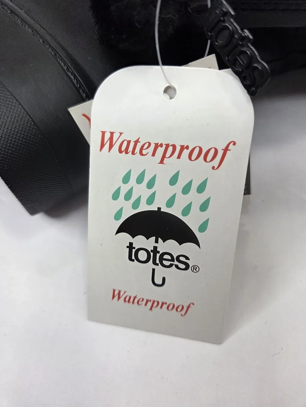 Totes Woman's Black Thermolite Insulated Waterproof Mid Calf Winter Boot 7 WIDE